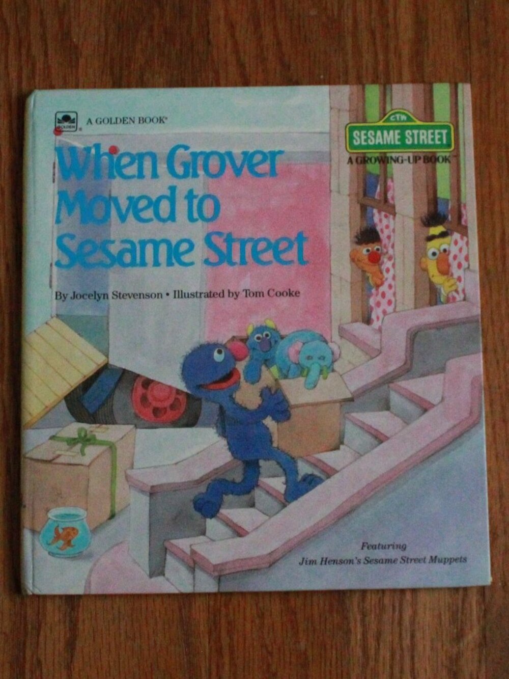 Vintage Golden Books (& Sesame St) '85 "When Grover Moved to Sesame Street" Book